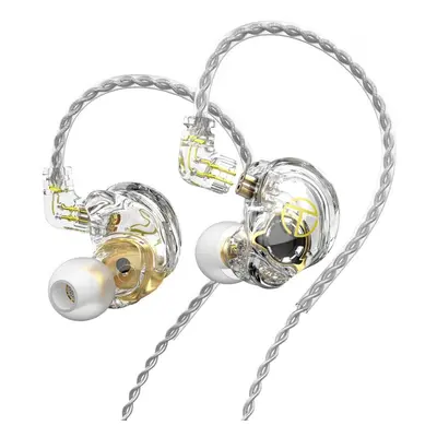 (White, With Mic) HIFI Bass Earbuds In Ear Earphones Monitor Headphones Sport Noise Cancelling H