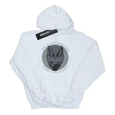 (L, White) Black Panther Mens Made In Wakanda Cotton Hoodie