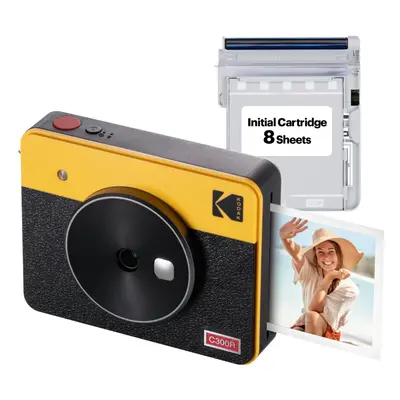 KODAK Mini Shot Retro 4PASS 2-in-1 Instant Digital Camera and Photo Printer (3x3 inches)