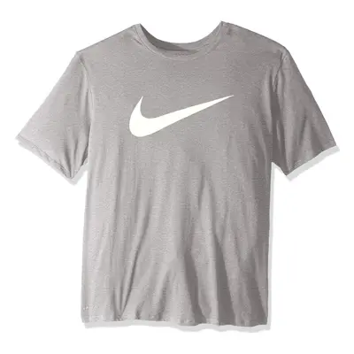 Nike Sportswear Men's Swoosh Tee (Grey/White Large)