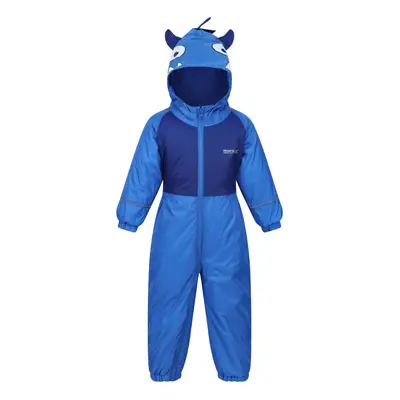 (6-12 Months, Hydro Blue) Regatta Childrens/Kids Mudplay III Monster Waterproof Puddle Suit