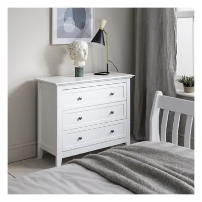 Karlstad Chest of Drawers Drawer Wide in Classic White