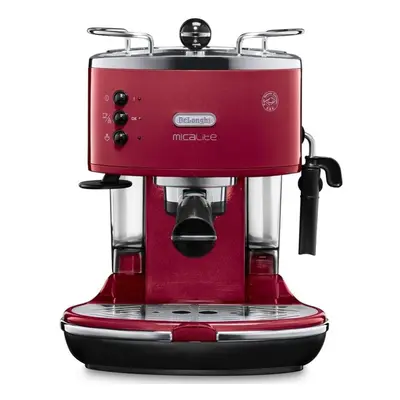 DELONGHI Icona Micalite ECOM 311.R Coffee Machine - Red, Red