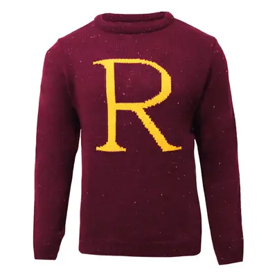 (XXL, Red/Yellow) Harry Potter Mens Ron Weasley R Knitted Christmas Jumper