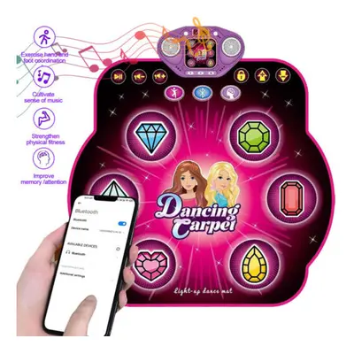 Dance Mat Light-up Dance Pad Toy Wireless Bluetooth Electronic Musical Dance Mat