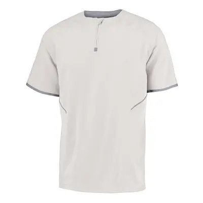 Russell 872RVM.XDE.L Adult Short Sleeve Pullover, White & Stealth - Large