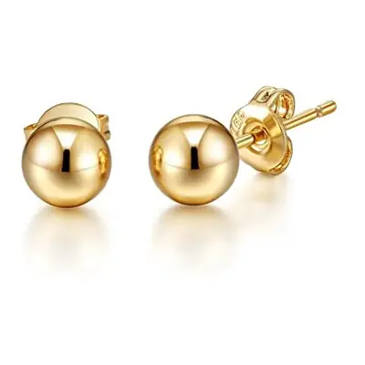 Gold Plated Ball Stud Earrings