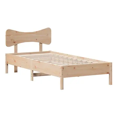 (natural, x cm) vidaXL Bed Frame without Mattress Bed Solid Wood Pine