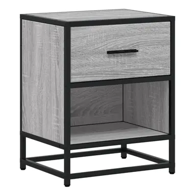 (grey sonoma, pcs) vidaXL Bedside Cabinets Nightstand Bed Side Table Engineered Wood