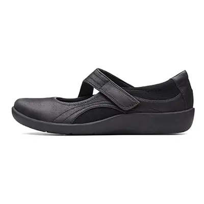 Clarks womens Sillian Bella Mary Jane Flat Black US