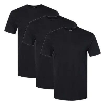 Gildan Men's Cotton Stretch T-Shirts Multipack Black Soot (Crew 3-Pa