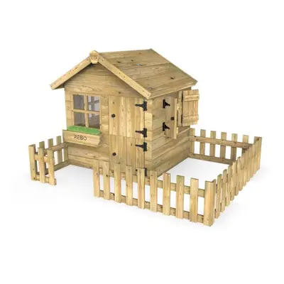 (Dove) Rebo Orchard 4ft x 4ft Childrens Wooden Garden Playhouse