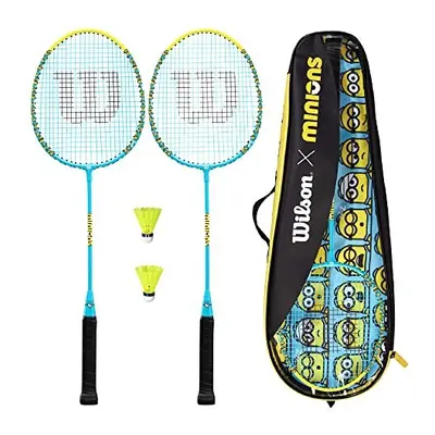 Minions Badminton Racket Set - Rackets, Shuttles & Carry Case