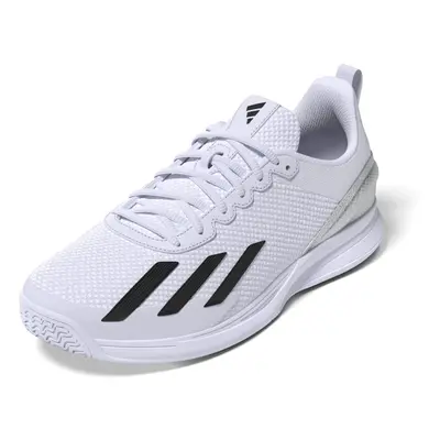 adidas Men's Courtflash Speed Sneaker White/Core Black/Matte Silver