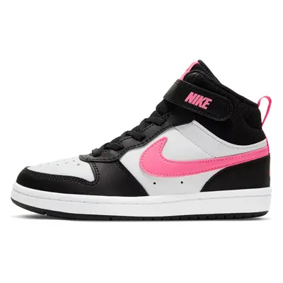 Nike Boy's Court Borough Mid (Big Kid) Black/Sunset Pulse/White Bi