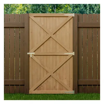 (100cm W X 183cm H) Garden Flat Top Pine Wood Gate Kit