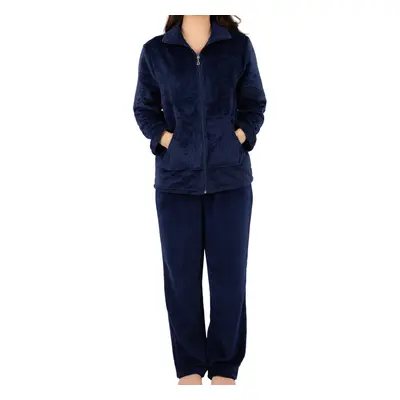 (Navy, Small) Slenderella PJ4303 Women's Loungewear Set