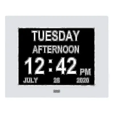 Digital Dementia Clock Calendar Clock Day Date Clock Large Display Large Clear Unabbreviated Tim