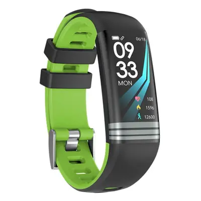 (Green) Heart Rate Sleep Monitor Blood Oxygen Pressure IP67 Multi-sport Mode Smart Watch