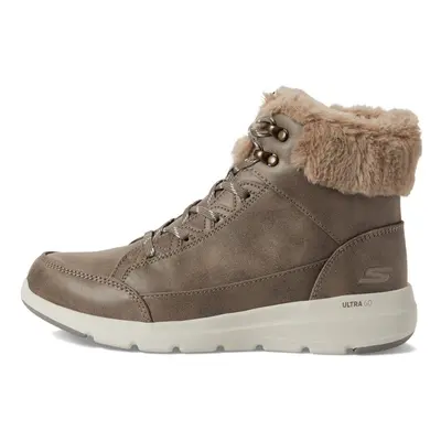 Skechers Women's Glacial Ultra-COZYLY Fashion Boot Dark Taupe 9.5