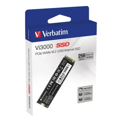 Verbatim Vi3000 PCIe NVMe M.2 SSD 256GB