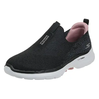 Skechers womens Go Walk - Glimmering Sneaker Black/Pink US