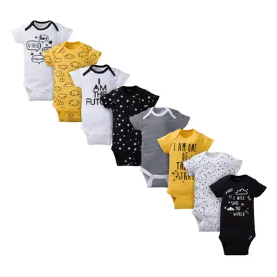 Gerber Baby 8-Pack Short Sleeve Onesies Bodysuits Star Preemie