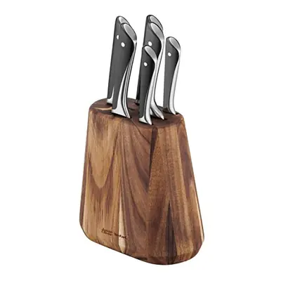 Tefal Jamie Oliver Kitchen Knives Set, Pieces, Knife Block, German Stainless Steel, K267S656, Bl