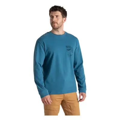 (M, Brisk Blue) Craghoppers Mens National Trust Limestone Long-Sleeved T-Shirt