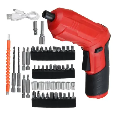 45 in Electric Screwdriver Drill Kit USB Rechargeable Wireless Kit Power Tool