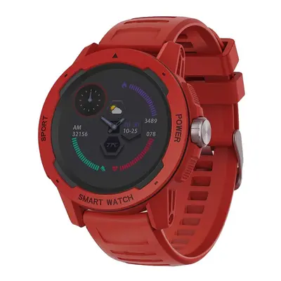 (Red) 1.4 inch IPS Touch Screen Music Control Multiple Sports Modes HR Blood Oxygen Monitor days