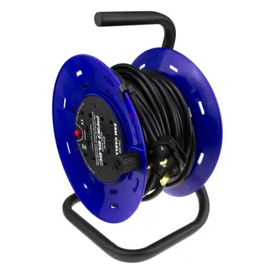 kenable Way Gang Mains Extension Amp Power Outlet Reel Cable 25m