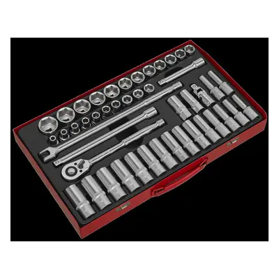 Socket Set 46pc 1/2"Sq Drive 6pt WallDrive® - Metric