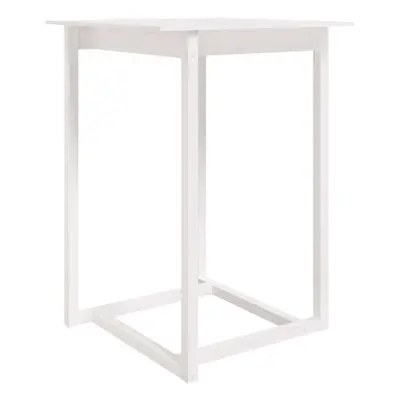 (White, x x cm) vidaXL Solid Wood Pine Bar Table Desk Multi Colours 60x60x110 cm/80x80x110 cm