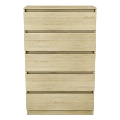 (5 Drawer - Chest Of Drawers, Oak) NRG Chest of Drawers Bedside Table Storage Drawer Unit Bedroo