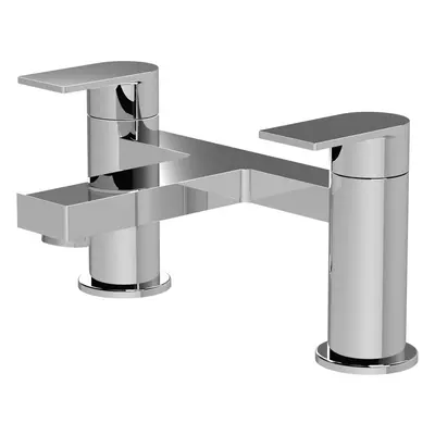 Contemporary Deck Mounted Bath Filler Tap - Chrome - Balterley