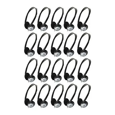 Panasonic RP-HT21 Lightweight On-Ear Headphones with XBS Bundle (20 Items)