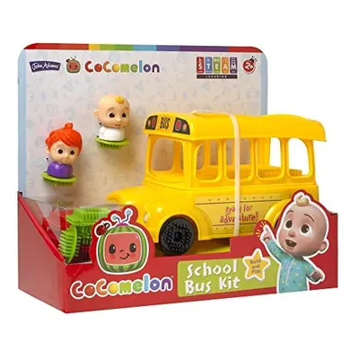 John Adams | Fun Bricks CoComelon School Bus Kit: Build and play! | Preschool Building Blocks | 