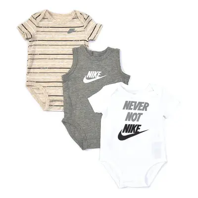 Nike Infant Baby Bodysuit Pack (Dark Grey Heather(56F170-042)/White