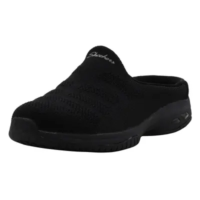 Skechers Women's Commute-Knitastic-Engineered Knit Open Back Mule Bla