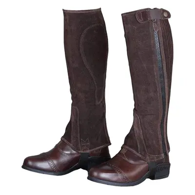 (M S, Brown) Moretta Unisex Adult Suede Half Chaps