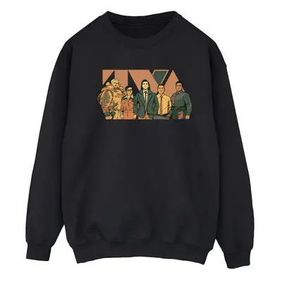 (3XL, Black) Marvel Womens/Ladies Loki TVA Group Sweatshirt