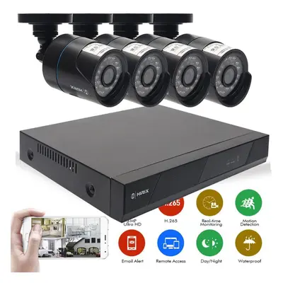 HIRIX CCTV 1080P 4CH AHD KIT RECORDER 500GB HDD HOME OUTDOOR SECURITY