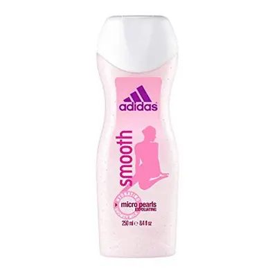 2 X 250ML ADIDAS SMOOTH SHOWER MILK MICRO PEARLS HYDRATING EXFOLIATING FOR WOMEN