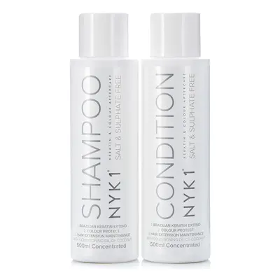 Salt Sulphate Free Shampoo and Conditioner - (500ml x2) BEST Aftercare for Extensions, Hair Colo