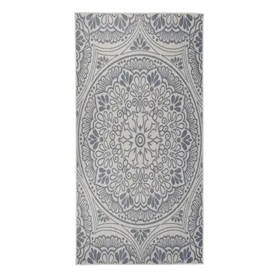 (blue pattern, x cm) vidaXL Outdoor Flatweave Rug Patio Garden Runner Mat Area Rug Floor Carpet