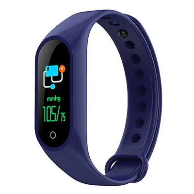 (Blue) IPS Color Screen IP67 Waterproof Smart Bracelet Heart Rate Sport Smart Watch Mi Band