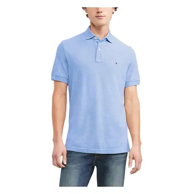 Tommy Hilfiger Mens Short Sleeve Polo Shirt in classic Fit Malaga Blu