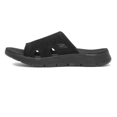 Skechers Women's GO Walk Flex Sandal-ELATION Slide Black/Black