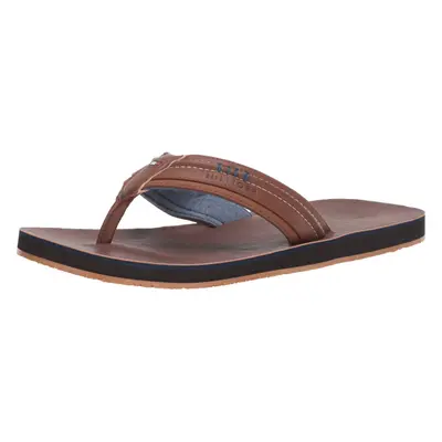 Tommy Hilfiger Men's Dozer Flip-Flop Cognac